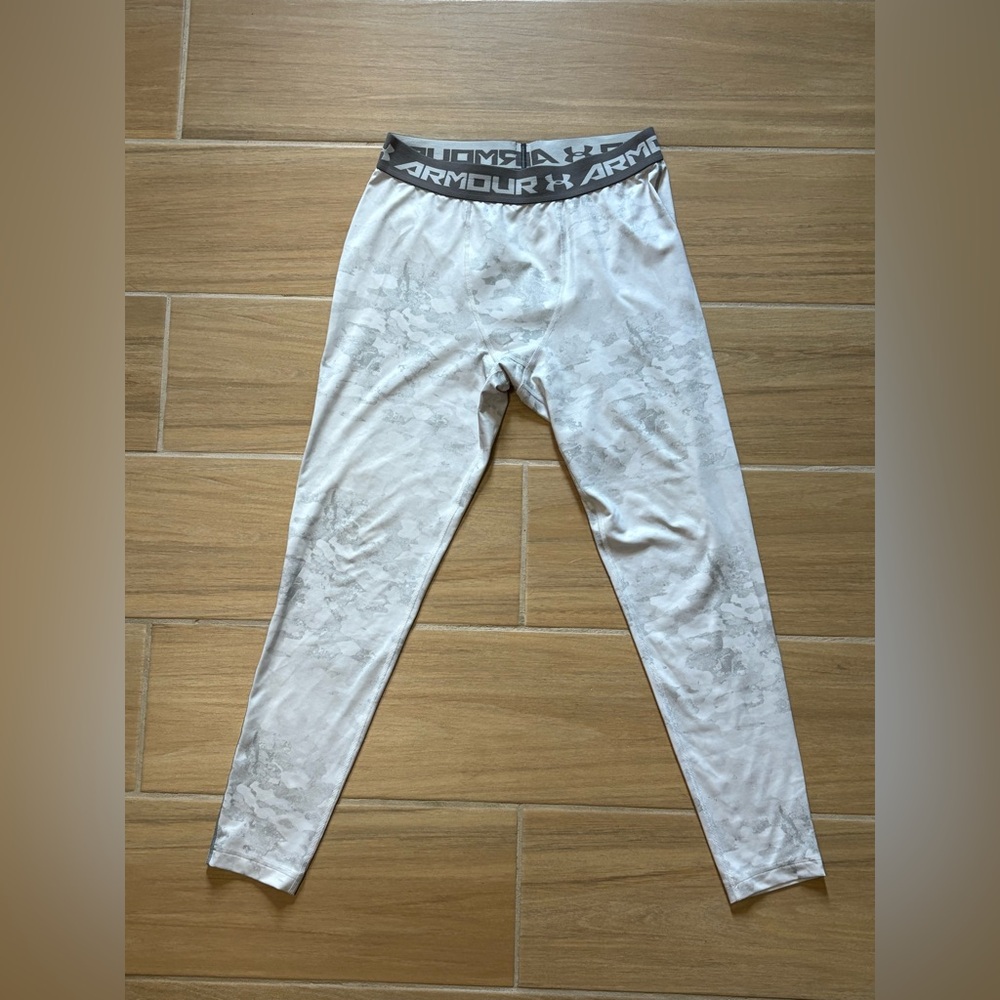 Under Armour Gray and White Patterned Leggings